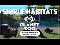 Easy simple habitats for North America Animal Pack | Planet Zoo