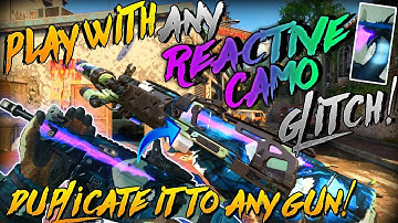 BO4 GLITCHES: INSANE GET/DUPLICATE ANY REACTIVE CAMO ON ANY WEAPON! AMAZING GLITCH!