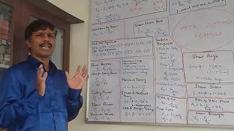 MCTD METAL CUTTING FORMULA 8 POWER CALCULATION TRB POLYTECHNIC LECTURER EXAM PREPARATION NOTES