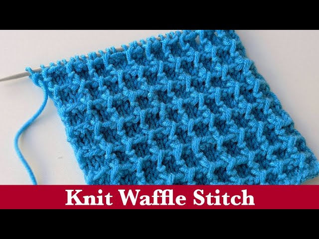 How to Knit Beehive Waffle Stitch 