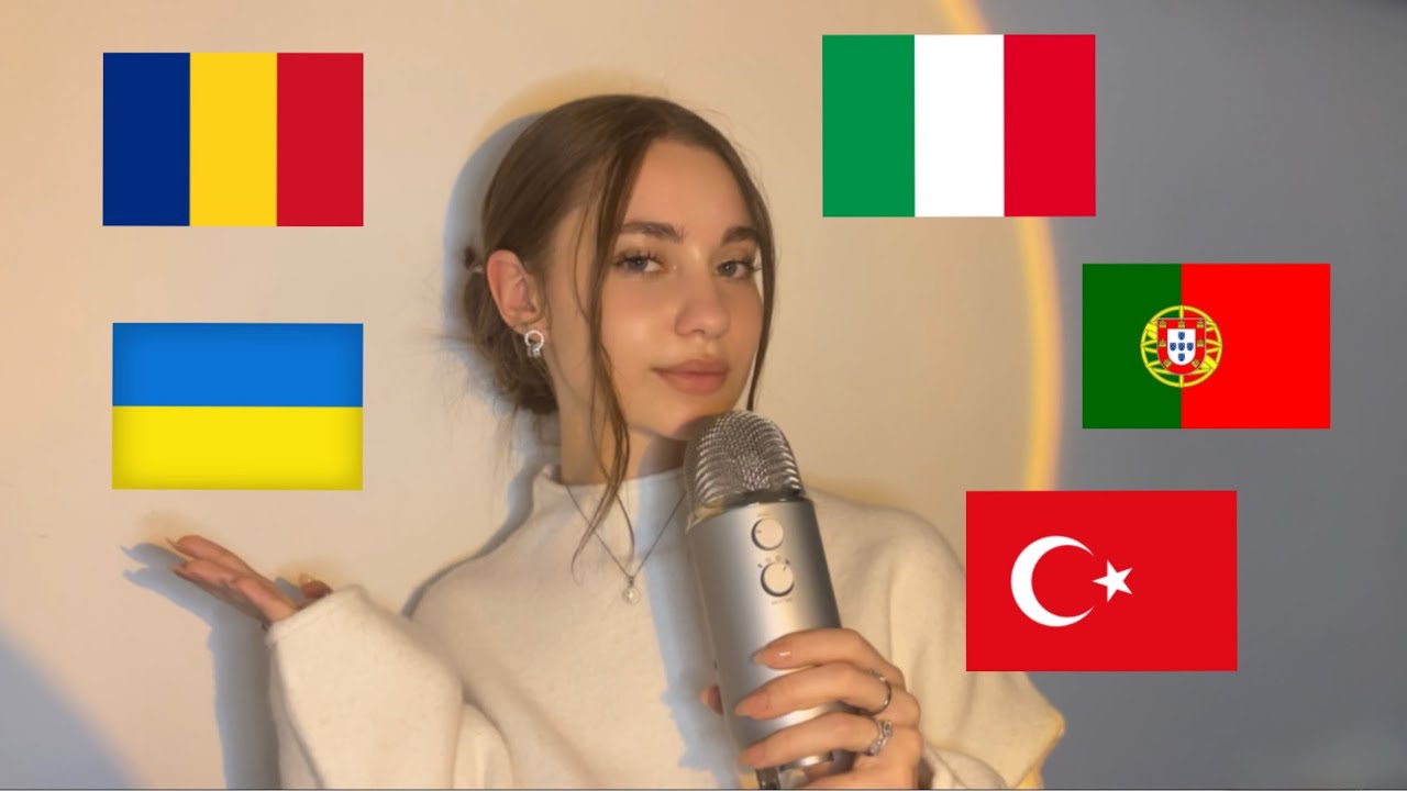 ASMR in 5 different languages (🇮🇹🇵🇹🇷🇴🇹🇷🇺🇦)