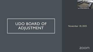 UDO Board of Adjustment