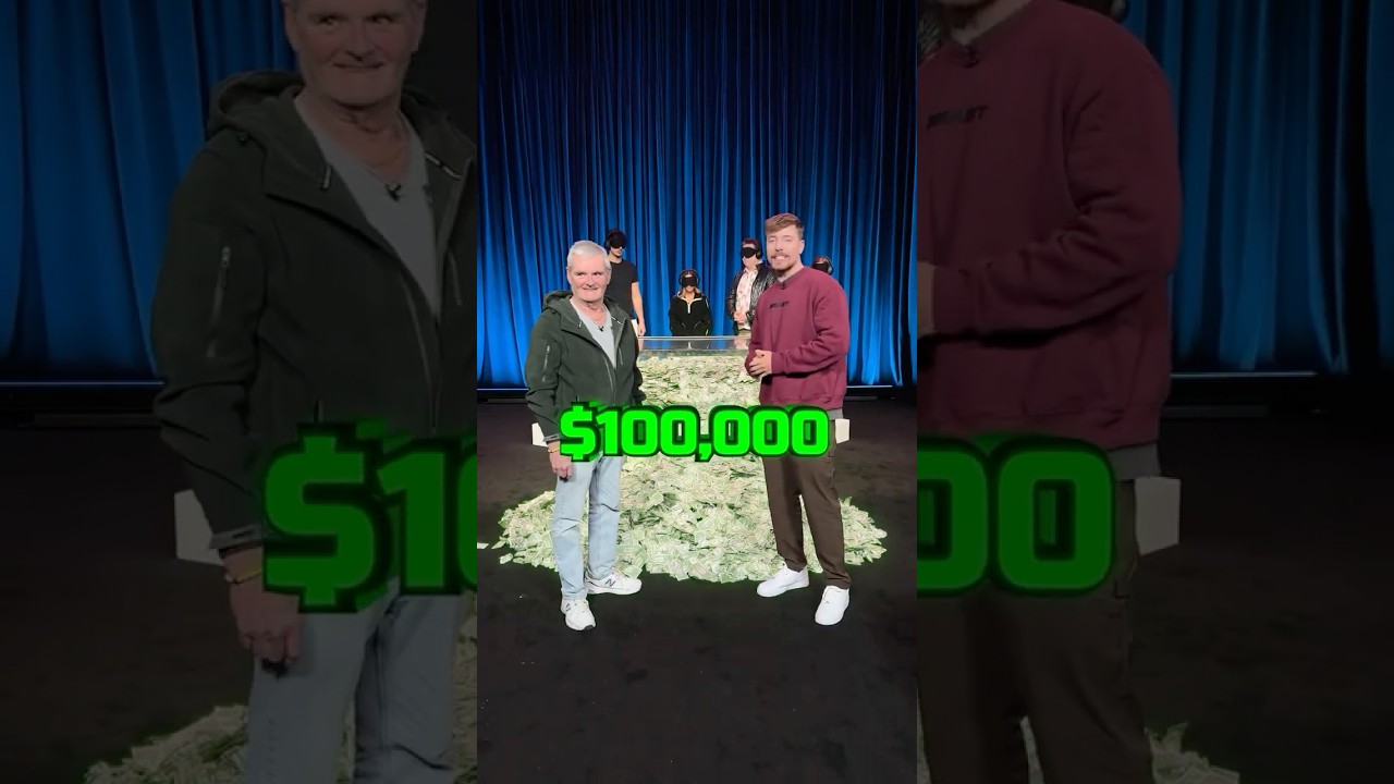 Mr beast 100,000 dollars # dog #mrbeast #soccer #viral