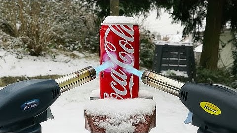 COCA-COLA VS GAS TORCH (Nice Explosion!)