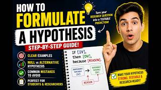 How to Formulate a Hypothesis Finally Explained Clearly!