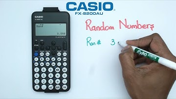 How to Find a Random Number on a Casio FX-8200 AU