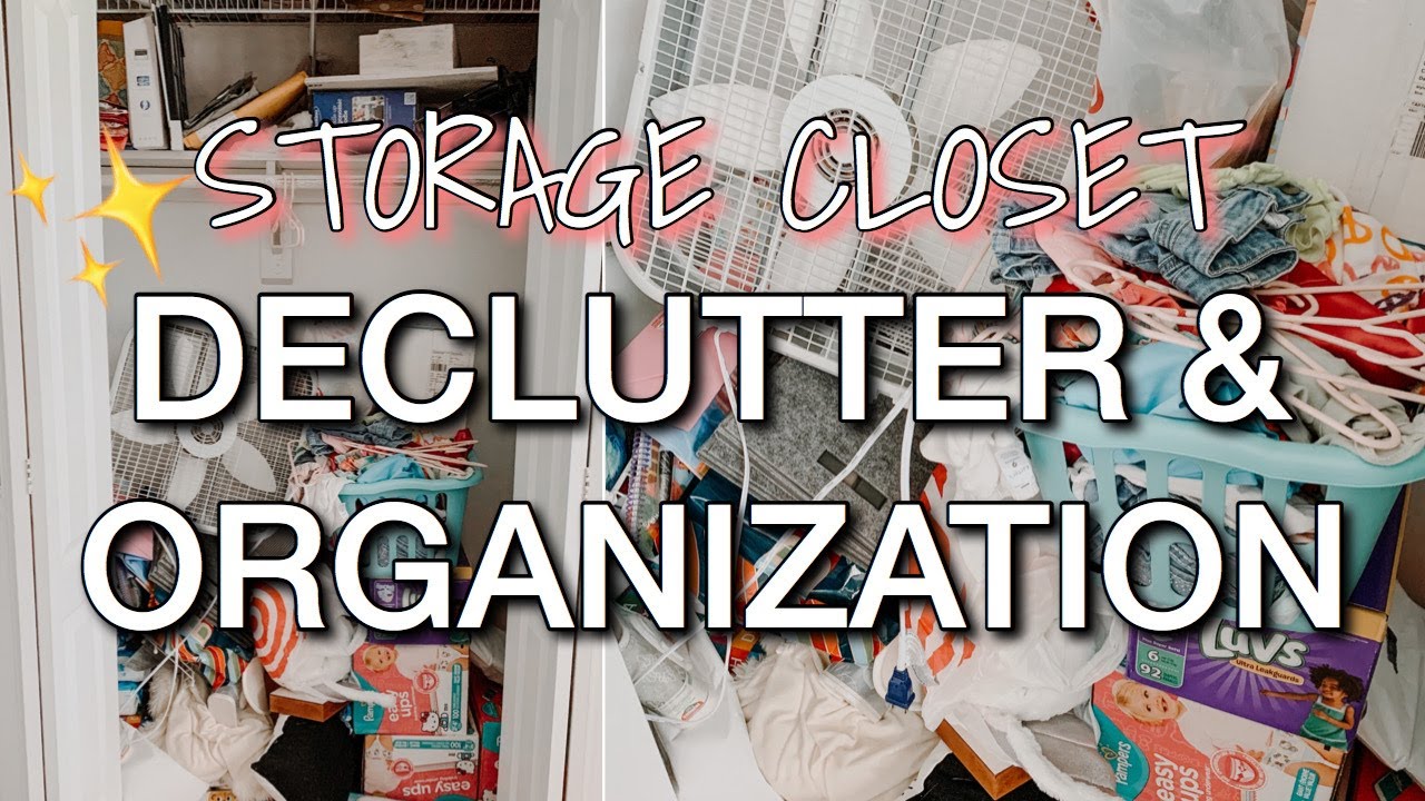 Storage Closet Declutter and Organization
