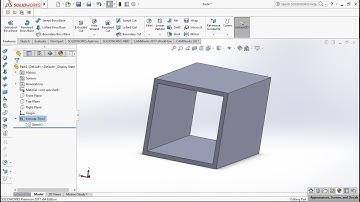 Basics of solid works : Thin feature in solid works : extrude boss
