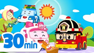 Robcar POLI Cute Songs│30 Min│Car Family +│Robocar POLI  Nursery Rhymes