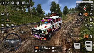 Indian Jeep 4x4 Extreme Offroad Challenge 🚙💥 | BUSSID Offroad Gameplay | Bus Simulator Indonesia screenshot 1