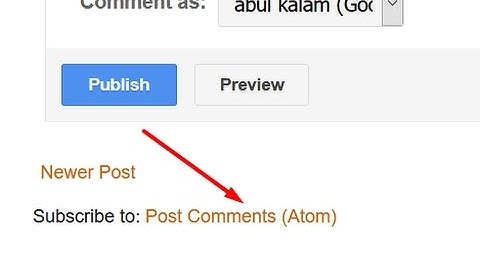 How to hide / remove subscribe to posts atom from blogger blog | Blogspot tutorial for beginners.