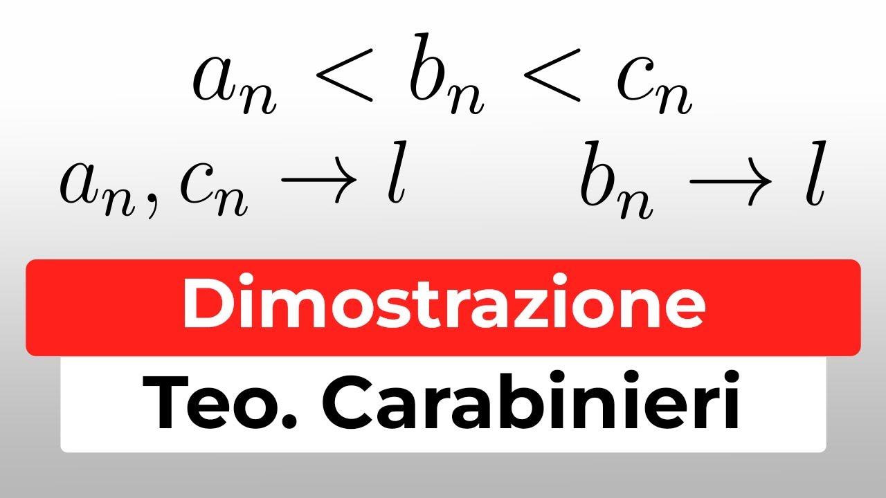 Teorema dei Carabinieri (Confronto) con dimostrazione e due Corollari | Successioni Analisi 1