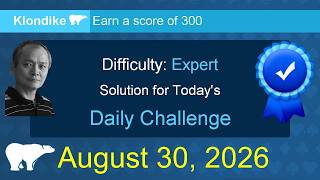 Microsoft Solitaire Collection: Klondike - Expert - August 30, 2026