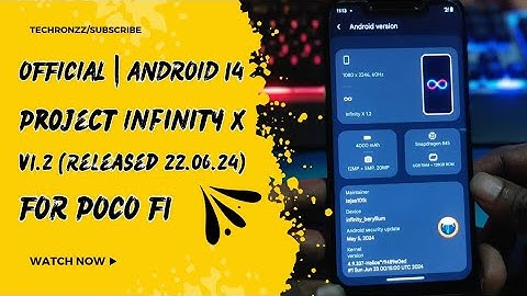 Project Infinity X v1.2 Rom Android 14 Official For Xiaomi Poco F1 #pocof1 #pocof1bestrom #pocof1rom