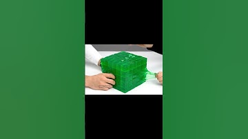 Squishing Big Slime Cube. Satisfying Soothing Squish Aesthetic Relaxing Oddly Sound Viral ASMR.
