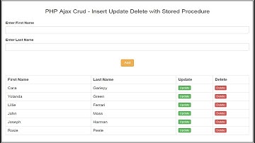 PHP Ajax Crud - Insert Update Delete with Stored Procedure 3