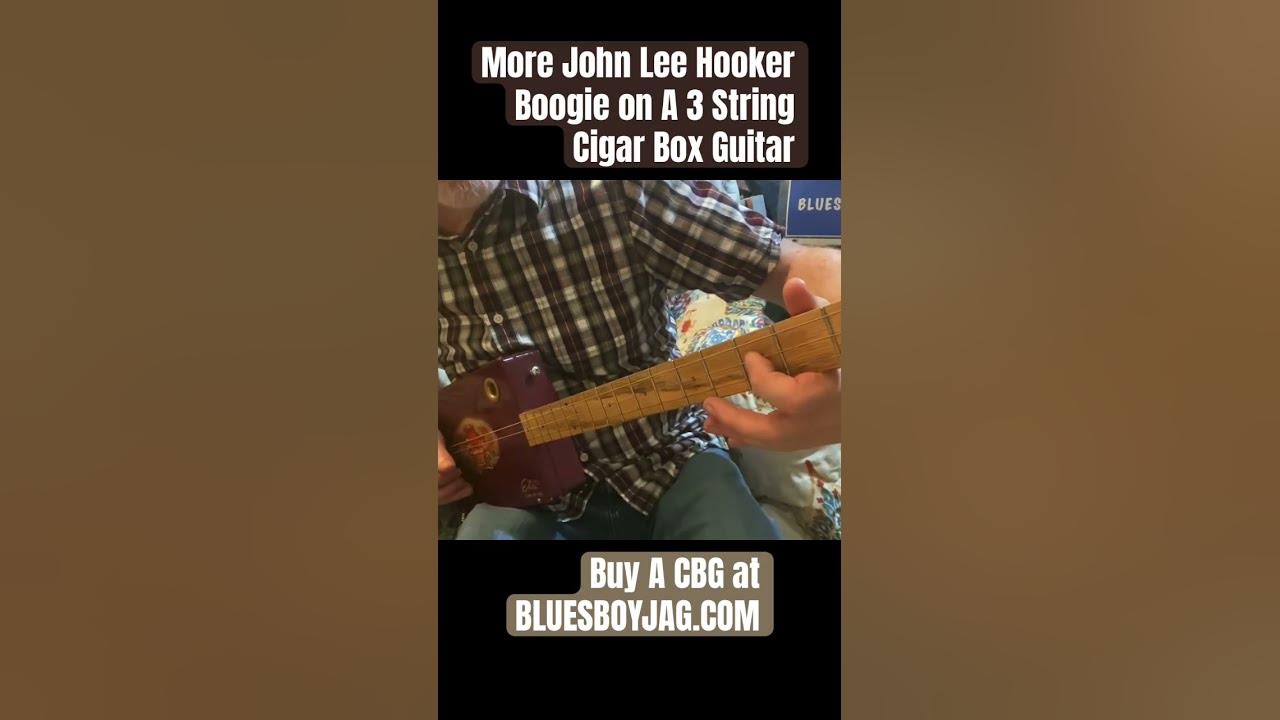 Yet MORE John Lee Hooker 3String Cigar Box Guitar Licks #cbg #cigarboxguitarlesson