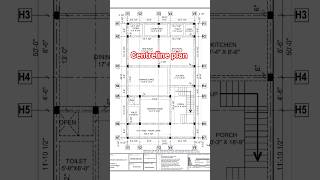 Centreline plan for house, best naksha for town #home #naksha #design #layout #drawing #architecture