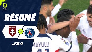 FC METZ - PARIS SAINT-GERMAIN (0 - 2) - Highlights - (FCM - PSG) / 2023-2024