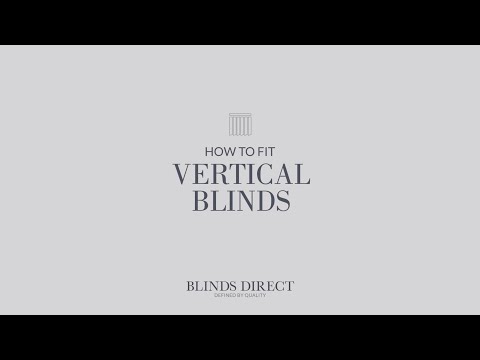 How to fit a Vertical Blind | Blinds Direct