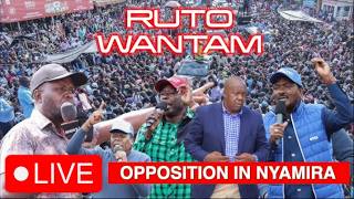 🔴#Live: Gachagua, Kalonzo& Matiangi In Ekerenyo, Nyamira County.🔥