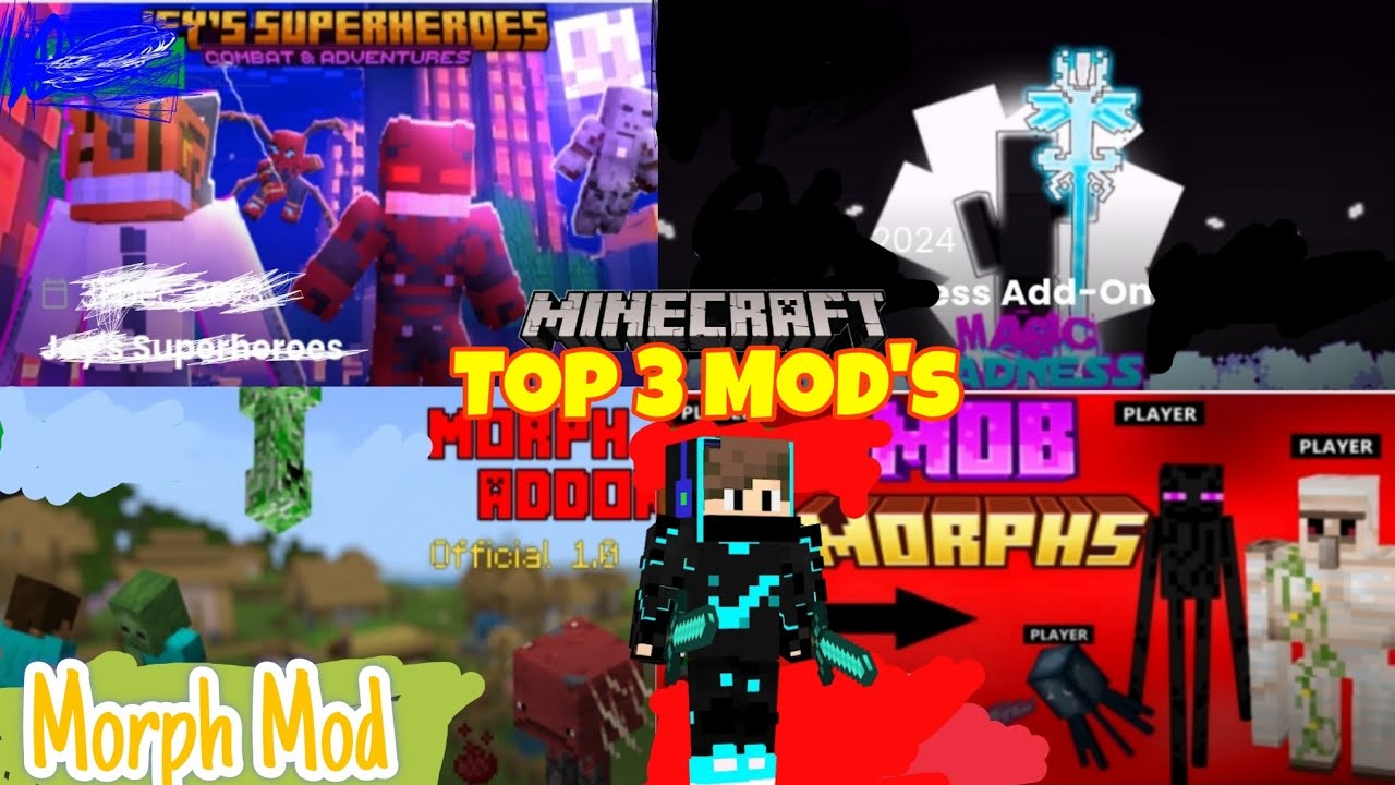Top 3 Mod's in Minecraft | 200 Subscribers Special Video | Minecraft ...