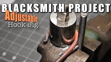 Under $5 Adjustable Hook And Scroll Bending Jig Using Sockets #forging #blacksmith