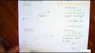 Part 2 Cube Root Function Transformations