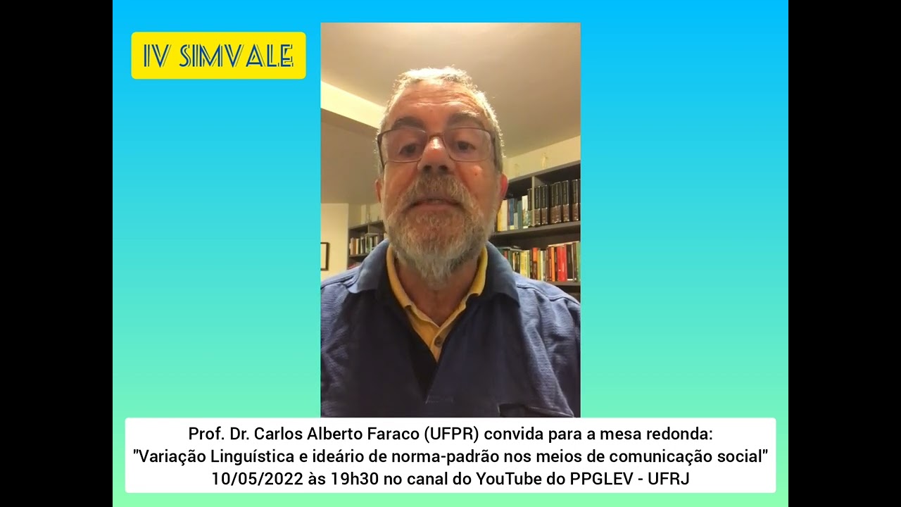 IV SIMVALE - Prof. Dr. Carlos Alberto Faraco