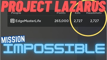 Roblox Project Lazarus: Worlds 1st Perfect Game (No Hacks)