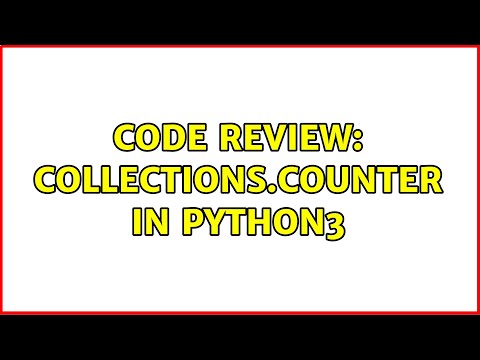 Code Review: Collections.Counter