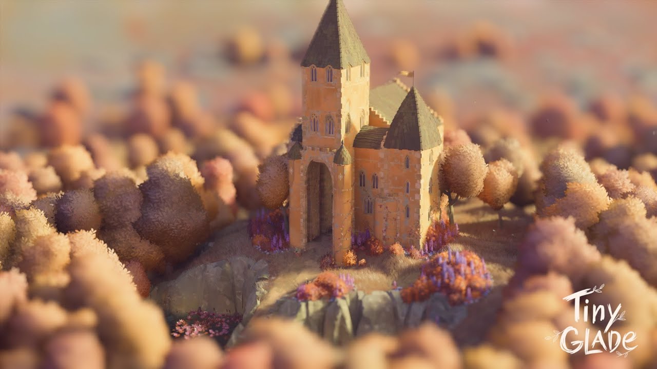 Building a Sun Temple in Tiny Glade🌻☀️ | daily challenge speed build