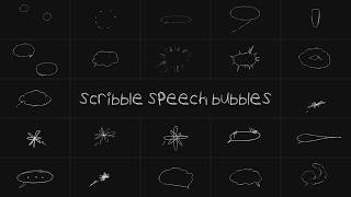 Scribble Speech Bubbles - Free Comic Elements (Ae, Pr, Dr, FCPX)