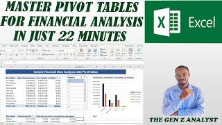 Excel Pivot Tables for Financial Data Analysis : Step by step Guide for Beginners