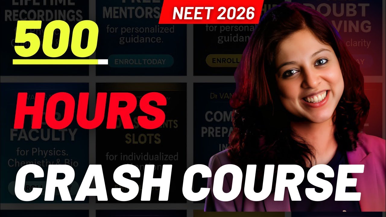 510 Hours, 150 Days, Daily Tests… This Is the REAL NEET Crash Course! | Dr. Vani Sood