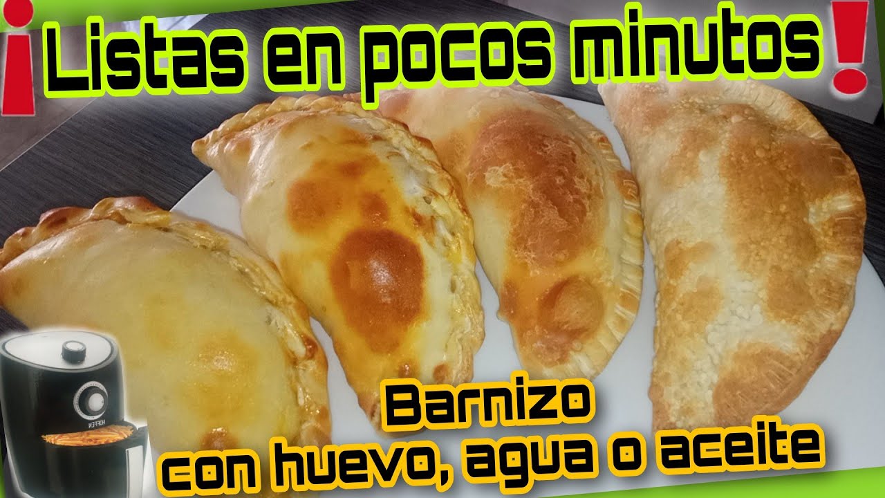 ✅ Empanadillas o Pastelitos en la FREIDORA DE AIRE | Empanadas en la Airfryer (queso, jamón y carne)
