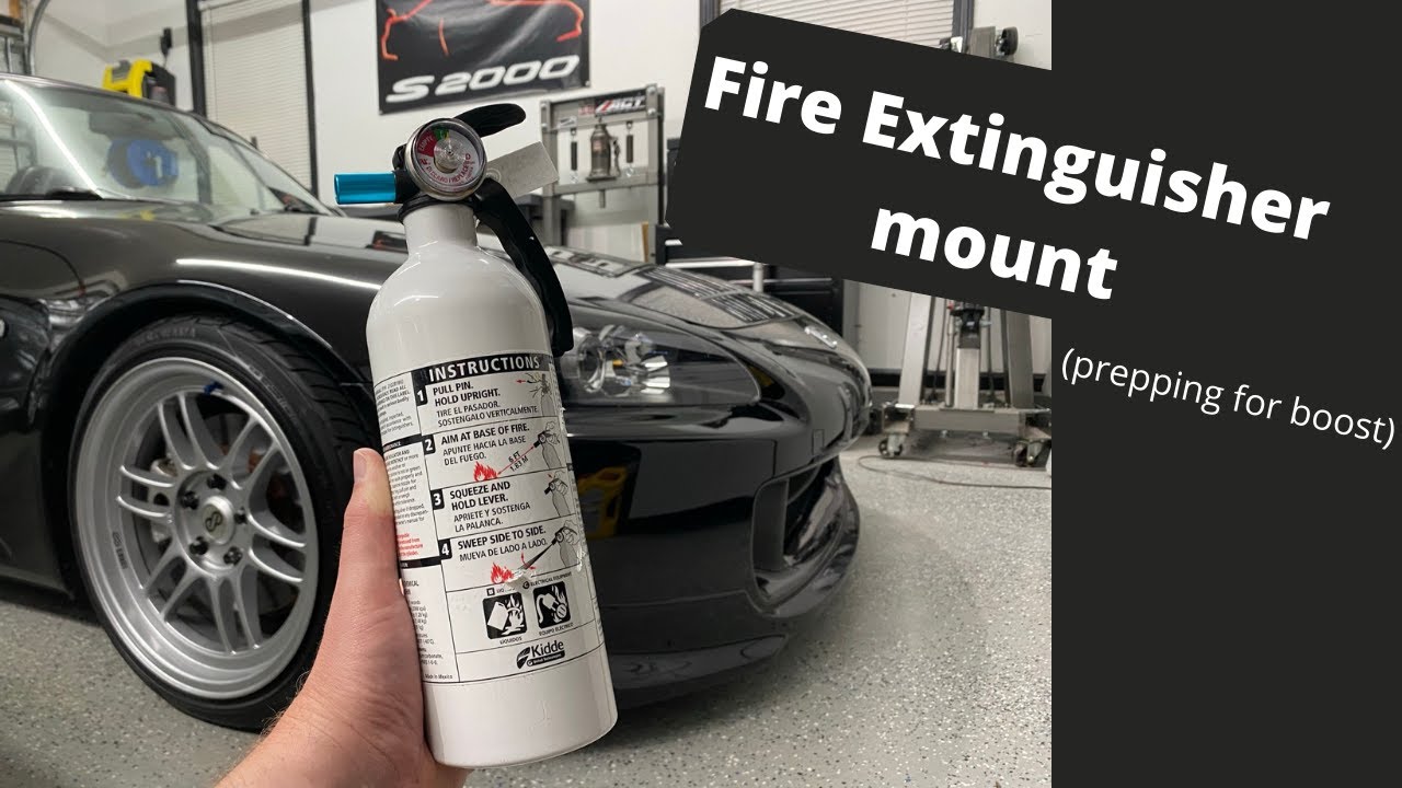 Amazon fire extinguisher and mount install (honda s2000) YouTube