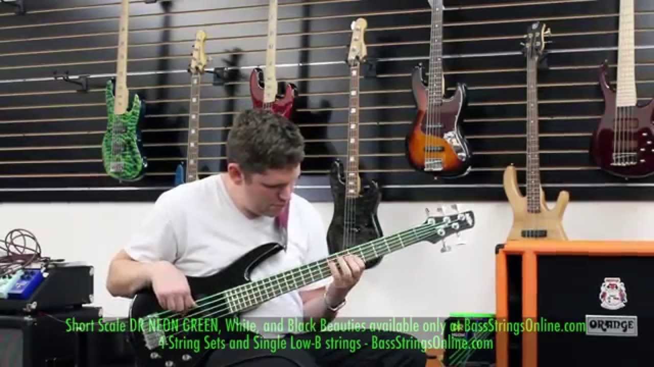 Dr Short Scale Neon Bass Strings From Bassstringsonline Com Youtube