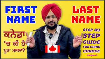 Step-by-Step Guide for Name Change in Canada | Legal Name Change Process in Canada Explained