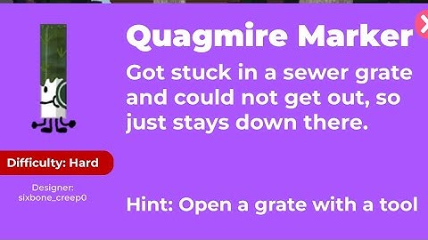 How to get quagmire Marker 2025