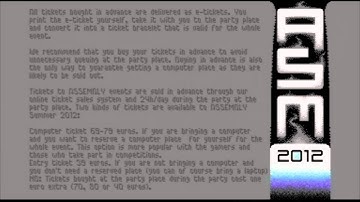 Assembly 2012 Oldschool Democompo Invitation by Dekadence & Extend