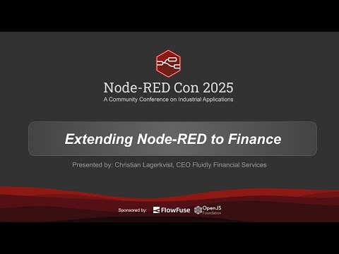 Extending Node-RED to Finance by Christian Lagerkvist