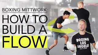 How To Build A Padwork Flow For Boxing Training | Basic Beginner Boxing Combo Mittwork Flow Tutorial