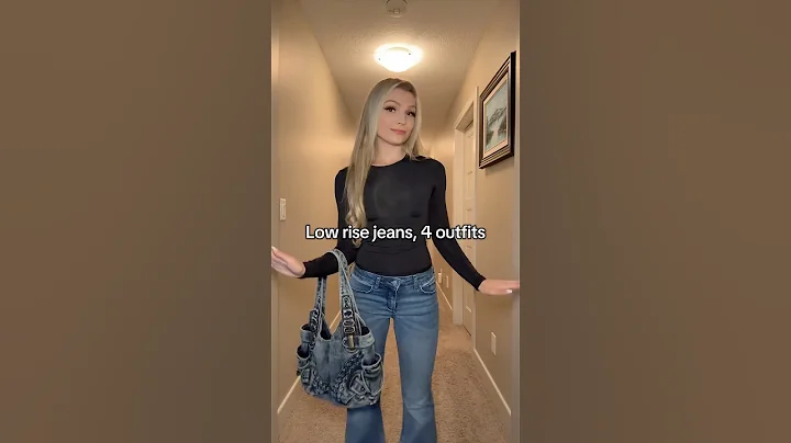 Low rise jeans 4 outfits✨ #ootd #outfitinspo #trending #fashionshorts #style #womensfashion #fyp