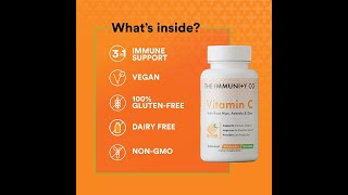 Celebrity Vitamin C The Immunity Co – Contains Rose Hips, Acerola & Zinc – Supports Immune System Net Worth