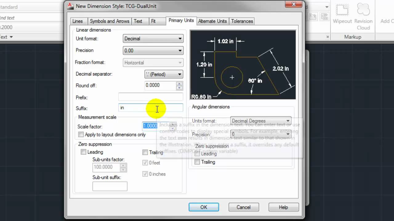 AutoCAD Tip Multiple Dimension Style Units YouTube