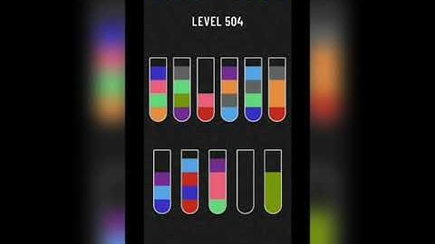 Water sort puzzle level 504