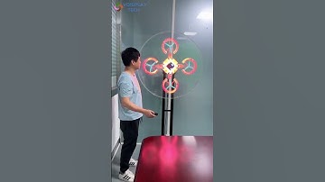 HDMI live streaming Hologram LED FAN Display #3dhologram #hologram #fyp