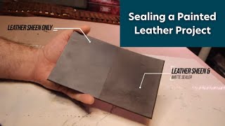 Sealing a Painted Leather Project