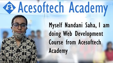 Nandani Saha- Web Development student from Acesoftech Academy | Web Development Training Kolkata